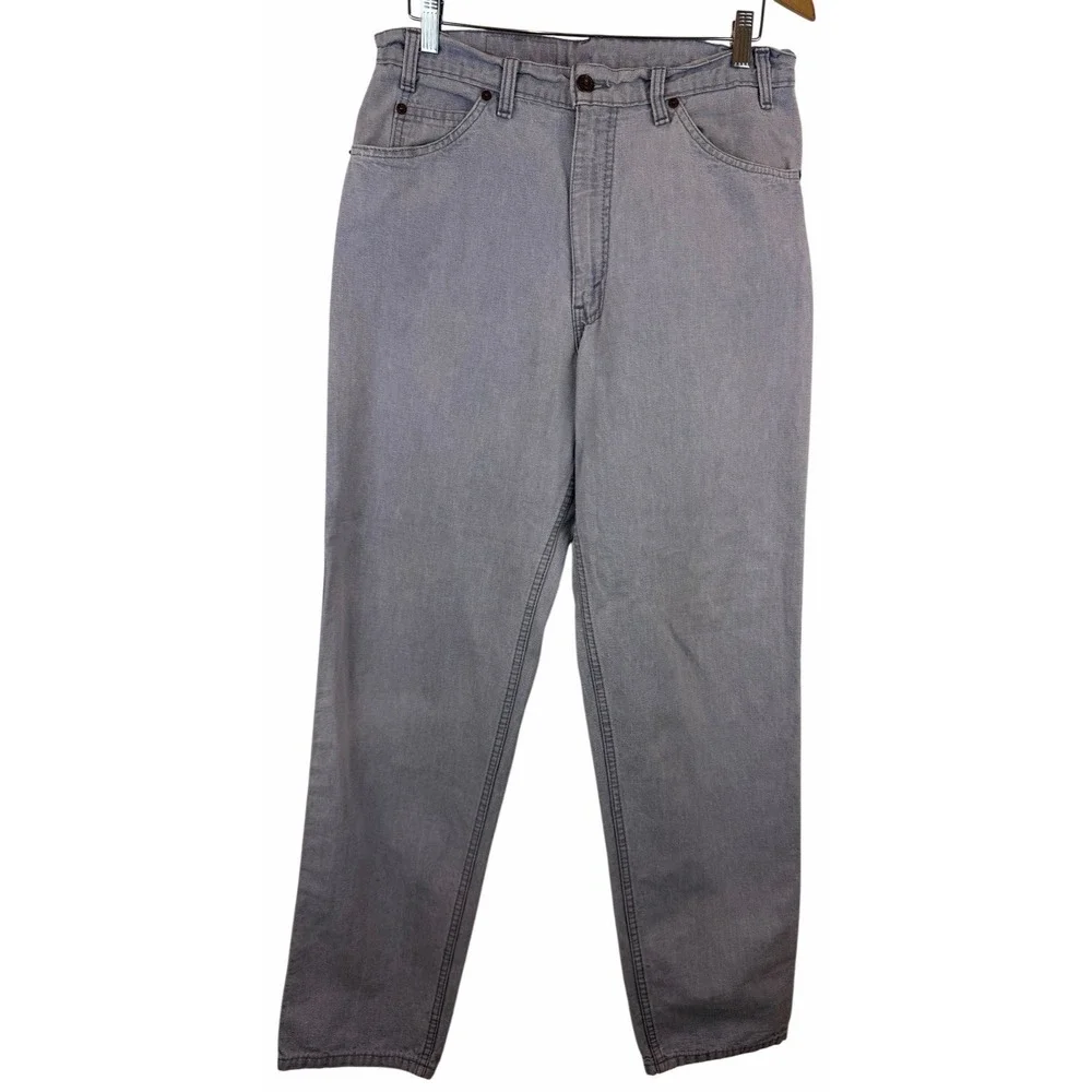 Levis 505 VINTAGE‎ Y2K Men's 32x33 Gray Straight Leg Denim Jeans USA